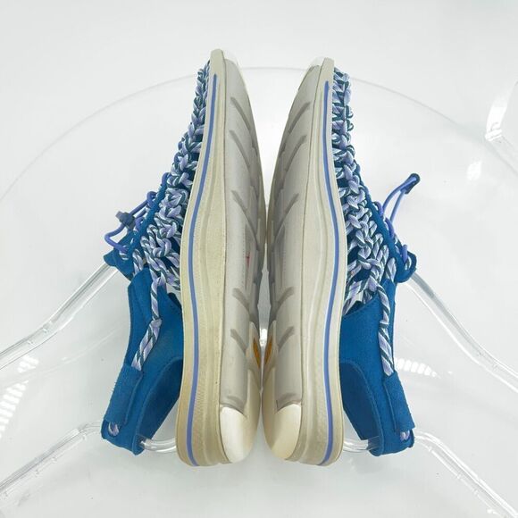 Keen Men Uneek Sandal Size 8.5 Bungee Cord Woven Slip On Blue Outdoor Hike Sport - Picture 8 of 13